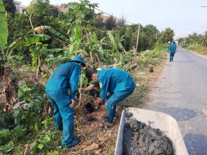 Chi đoàn Quân sự xã Mỹ Thuận tiêu biểu trong học tập và làm theo tư tưởng, đạo đức, phong cách Hồ Chí Minh.