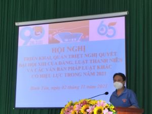 BÌNH TÂN TỔ CHỨC TUYÊN TRUYỀN LUẬT THANH NIÊN NĂM 2021